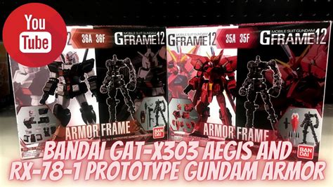 Bandai G Frame 12 Gat X303 Aegis 35a35f And Rx 78 1 36a36f Prototype