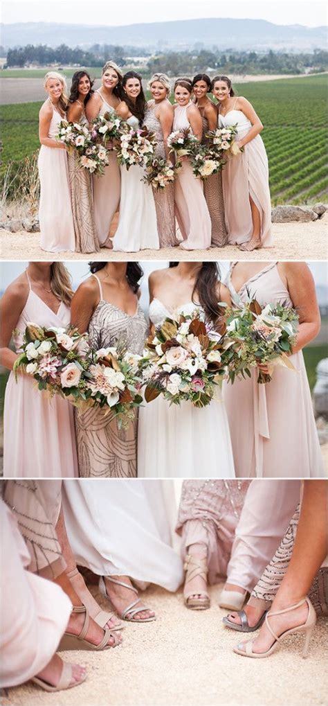 Pink, gold, and geometric wedding. Top 9 Spring & Summer Wedding Color Palettes---blush pink ...