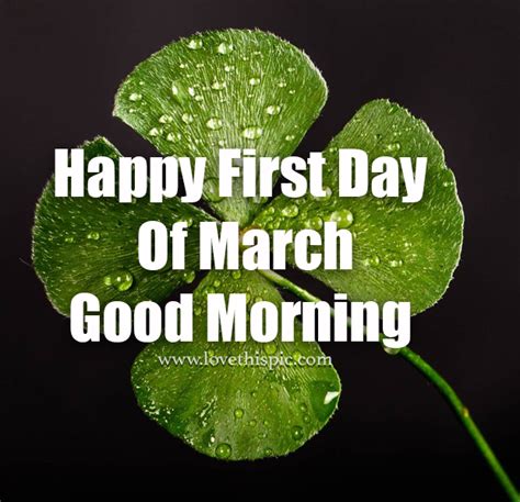 Happy First Day Of March Pictures Photos And Images For Facebook