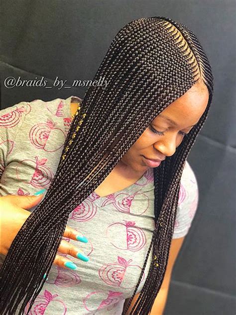 20 Middle Part Cornrows With Box Braids FASHIONBLOG