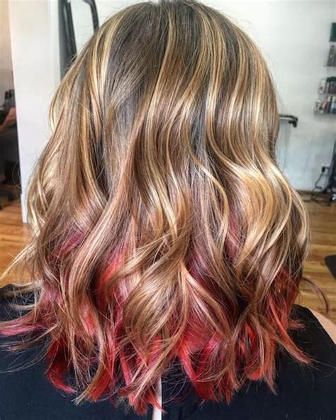 Black hair with blonde highlights white blonde hair black and blonde long black hair golden highlights ombre hair color hair color for black hair usually, most of us want to start by changing either our haircut or hair color but end up doubting whether they should go to such lengths or tones. 49 Red Hair Color Ideas For Women Kissed By Fire for 2018 ...
