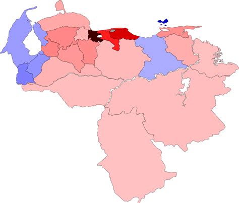 Download Venezuela Political Map Regions Color Coded