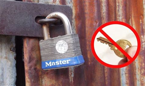 How To Open A Master Lock Without A Key 4 Easy Methods