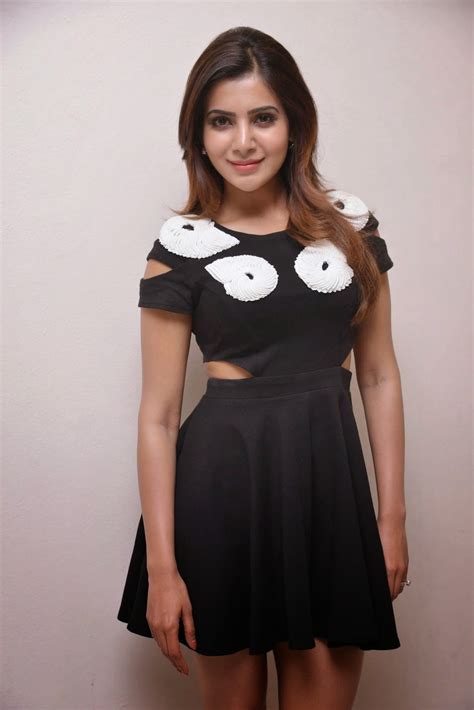 Samantha Latest Glamorous Photos In Black Skirt Wallpapers Celebritiewalls