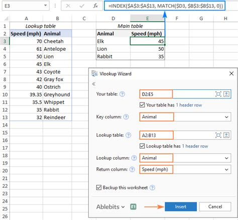 Excel Vlookup Function Tutorial With Formula Examples