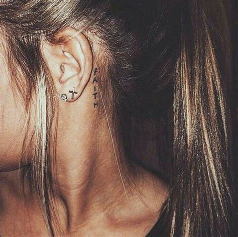 Behind the ear is a great place to get a tattoo but this tattoo design is pretty unique because it covers the whole of the ear. Idea by Lindsay Reynolds on Tattoos | Behind ear tattoos ...