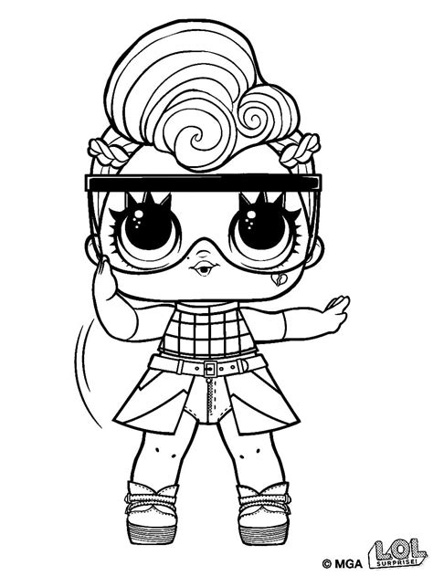 Mc Pose Lol Surprise Doll Coloring Page Download Print Or Color
