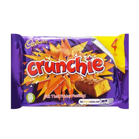 cadbury crunchie 40g bar 4 pack african breese