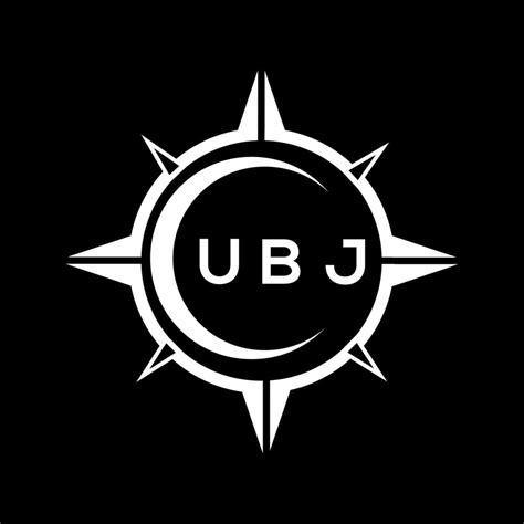 Diseño De Logotipo De Tecnología Abstracta Ubj Sobre Fondo Negro