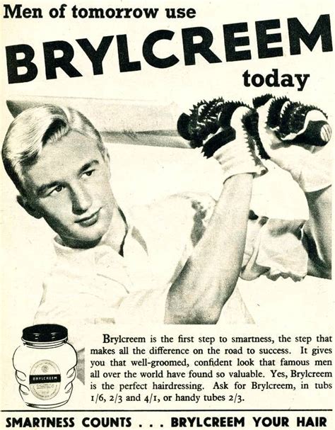 Vintage Brylcream Press Ad From1953 Smartness Countsbrylcream Your