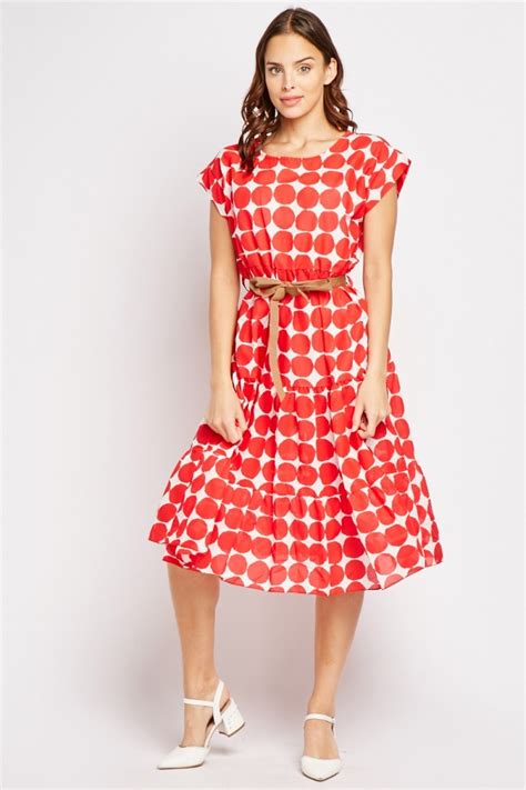 Polka Dot Midi Smock Dress Just 6