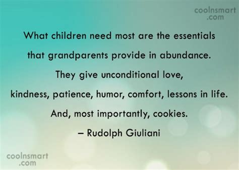 Quote What Children Need Most Are The Essentials That Grandparents