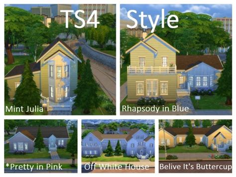 5 Suburban Houses From Ts3 To Ts4 By Silverwolf6677 At Mod The Sims