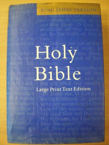 the holy bible containing the old and new testaments king james version large print text