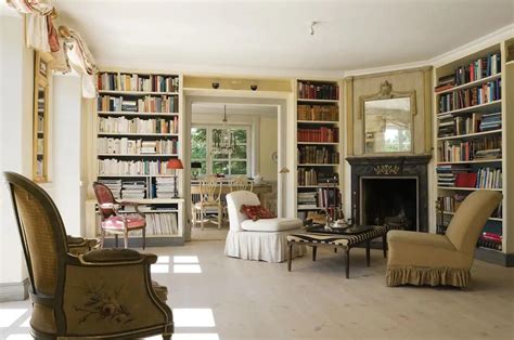 Home Library Rooms Home Libraries Cottage Library Floor To Ceiling