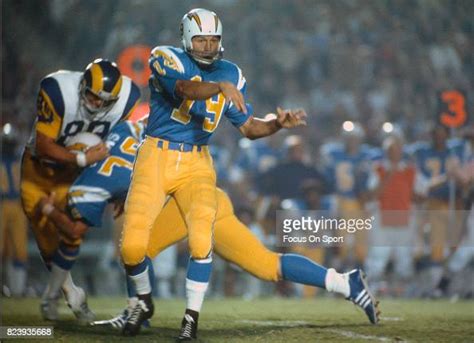 Quarterback Johnny Unitas Of The San Diego Charger Throws A Pass