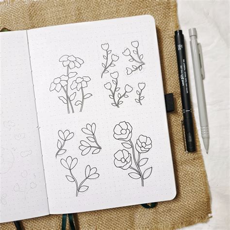color-block-flower-doodles-illustration-flower-doodles