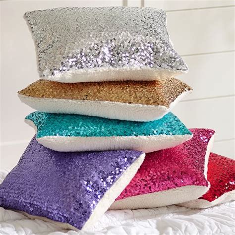 Sparkle Sequin Pillow Cover Pottery Barn Teen