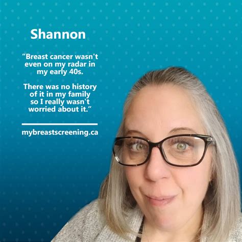 Mammograms In Her 40s Were Not On Shannons Radar At All Her First