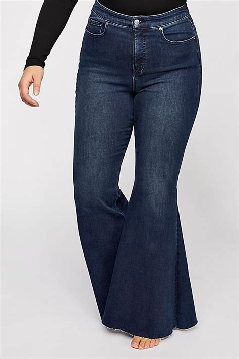 Crvy Super High Rise Lace Up Flare Jeans In 2021 Flare Jeans Flare
