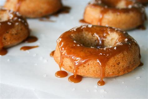 Apple Cider Donuts With Salted Caramel Glaze