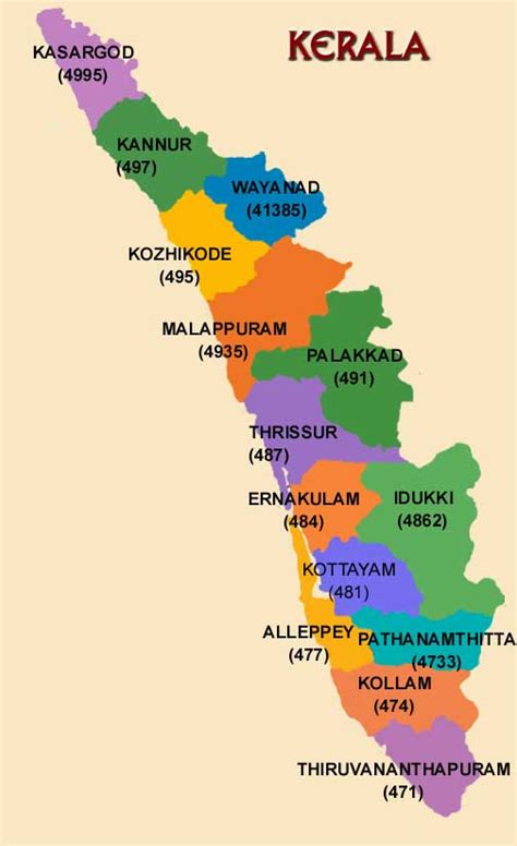 Maps Of Kerala Districts Map Of Kerala With Districts Stock Images Images And Photos Finder