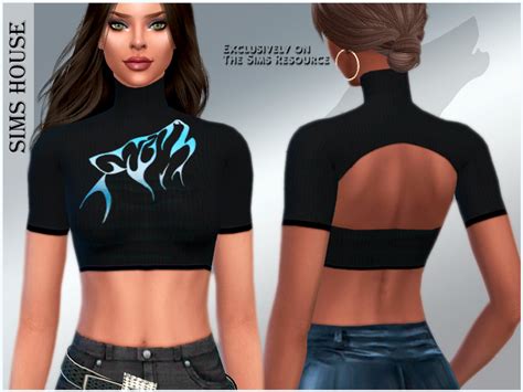 The Sims Resource Womens Crop Top Werewolves