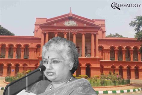 This Karnataka Hc Judge Could Become The First Woman Cji Legalogy