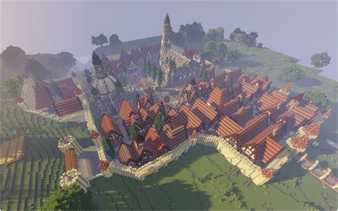 Minecraft Redditor Creates A Survival Medieval City After Putting In