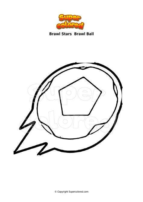 Coloring Page Brawl Stars Brawl Ball Supercolored