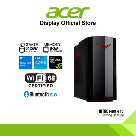 Acer Nitro N50 640 Intel I5 12400 8gb Ram 512gb Ssd Gtx 1660 Super