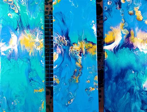Must See Creation Video Of A Dutch Pour Triptych Using Delicious