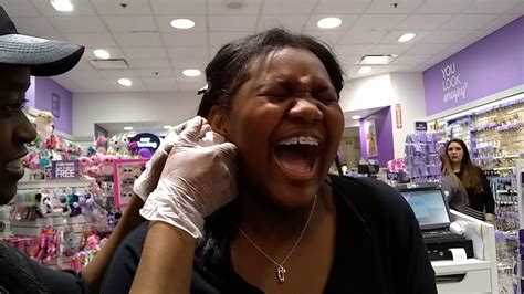 My Sister Getting Your Ears Pierced Funny 😂 Youtube