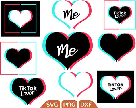 Tik Tok Logo Svg Tiktok Heart Svg Tiktok For Cricut Free Svg