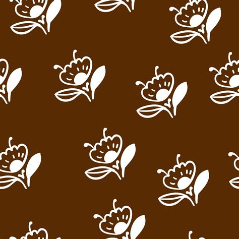 Brown Floral Pattern 22915921 Vector Art At Vecteezy