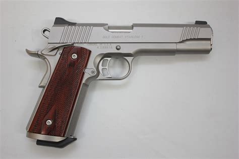 Used Kimber 1911 Gold Combat Custom Shop 45 Acp Semi Automatic Pistol