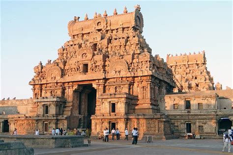 Monumental Gateway Brihadishvara Temple Thanjavur Illustration