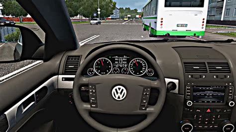 City Car Driving Volkswagen Touareg R Steering Wheel Gameplay