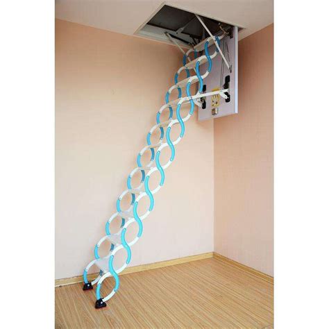 Retractable Metal Telescopic Loft Ladder Folding Folding Attic Stairs