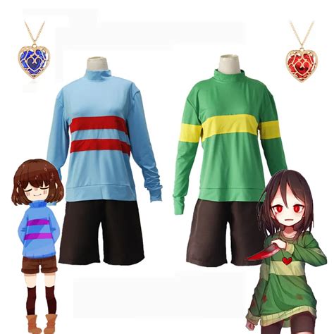 Anime Game Undertale Frisk Chara Cosplay Costume Andertail Sweatshirts