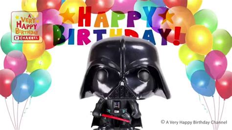 Darth Vader Sings Happy Birthday Song Greetings Star Wars Theme Party