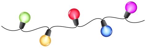 Christmas Colorful Lights Png Clipart