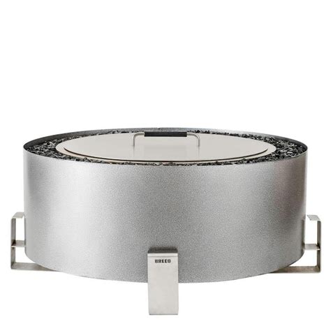 Breeo Luxeve Silver Vein With Black Glass Outdoor Smokeless Fire Pit Br Le Snbl The Home Depot