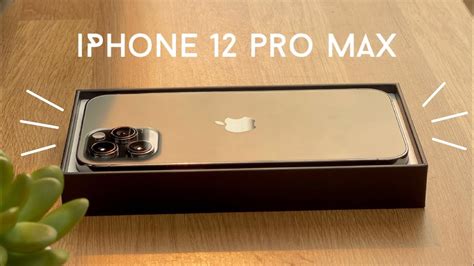 Iphone 12 Pro Max Graphite Unboxing Youtube
