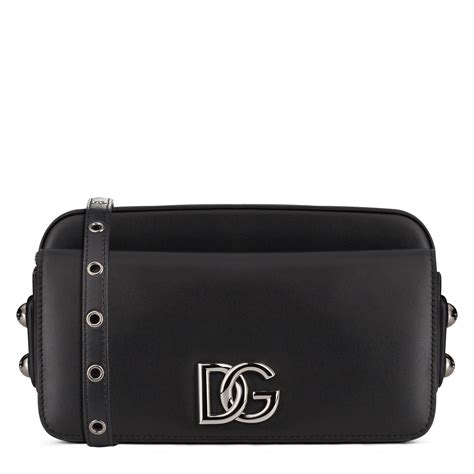 Dolce And Gabbana Leather Crossbody Bag Unisex Nero 80999 Flannels