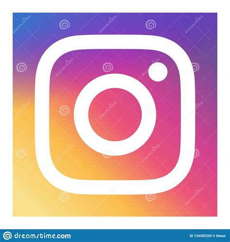 Instagram Icon Vector Editorial Image Illustration Of