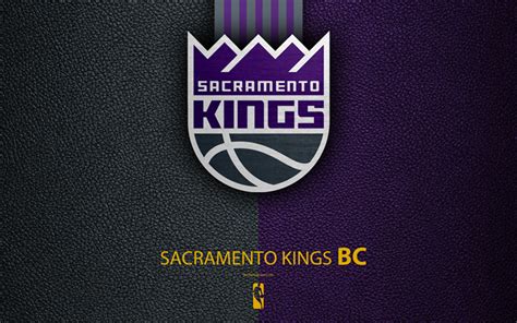 Download Wallpapers Sacramento Kings 4k Logo Basketball Club Nba