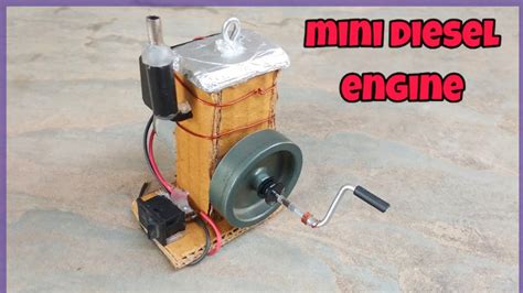 How To Make A Diesel Engine Model At Home Mini Diesel Engine From