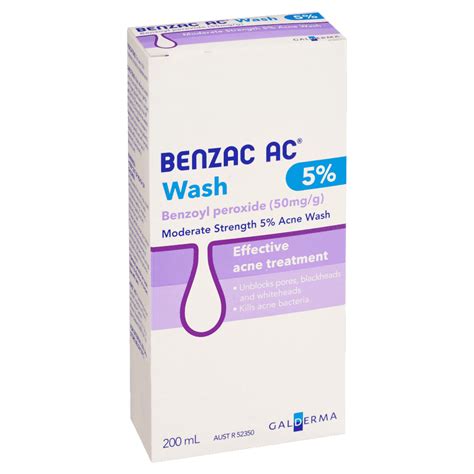 Benzac Ac Moderate Strength 5 Acne Wash 200ml Discount Chemist