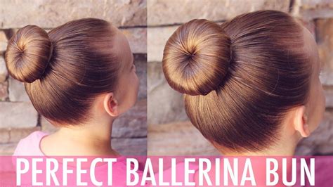 Perfecting A Perfect Ballerina Bun Brown Haired Bliss Youtube